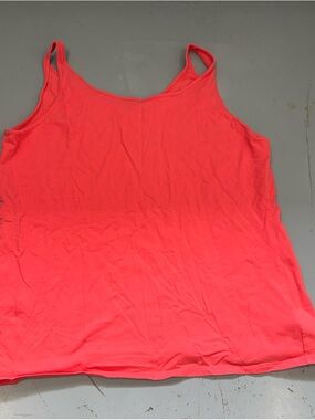 Duluth Trading Co Neon Coral Woman’s Sleeveless Tank Top size XXL